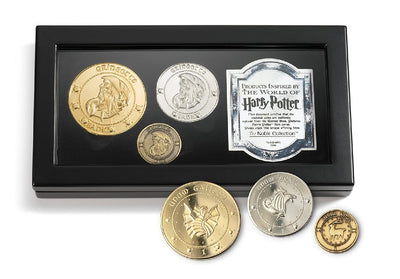 Harry Potter Set Collezione Galeoni In Metallo Prezioso Della Banca Gringotts