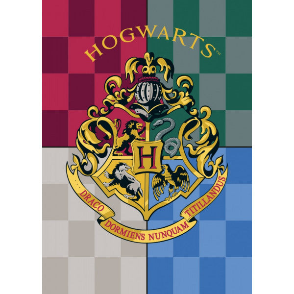 Harry Potter Coperta in Pile Plaid Hogwarts E Crest Casate