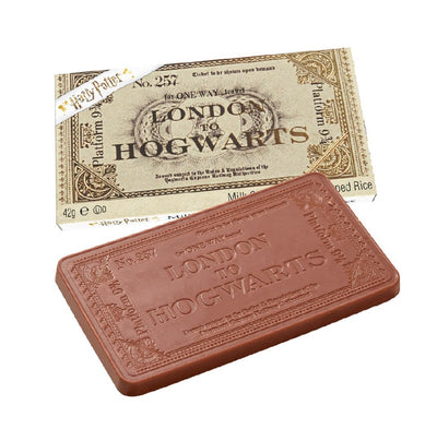 Harry Potter Ticket Hogwarts Express In Cioccolato Al Latte E Riso Soffiato