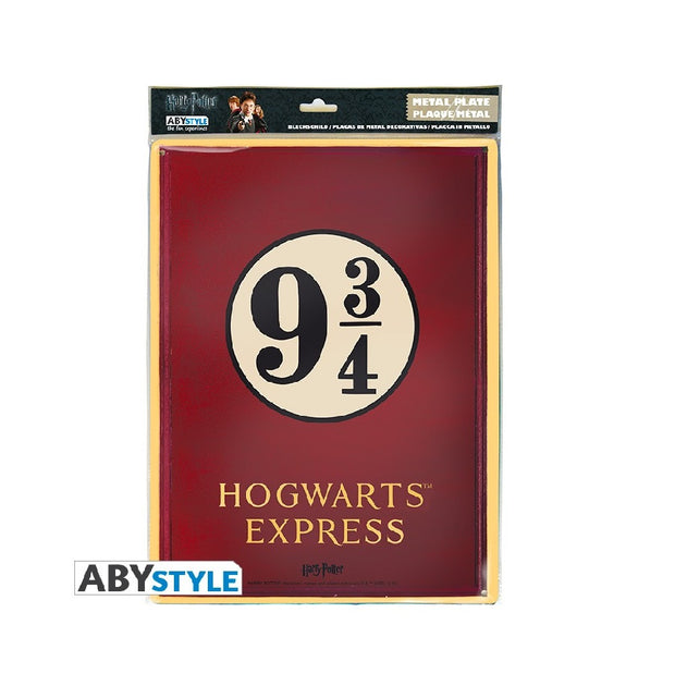 Metal plate "Binario 9 3/4 Hogwarts Express Harry Potter