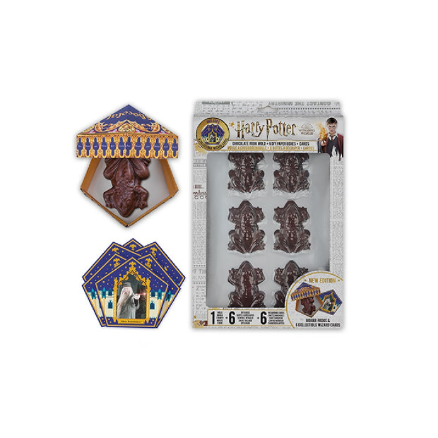 Harry Potter Stampo 6 Cioccorane + 6 Scatole Tematiche + 12 Carte Mago