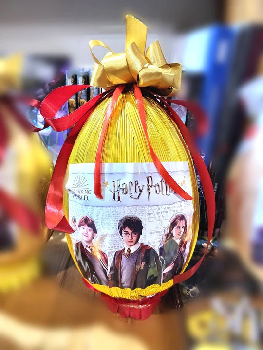 Uovo Di Pasqua in Cioccolato Con Sorpresa a tema Harry Potter + DIPLOMA DI MAGO di Hogwarts